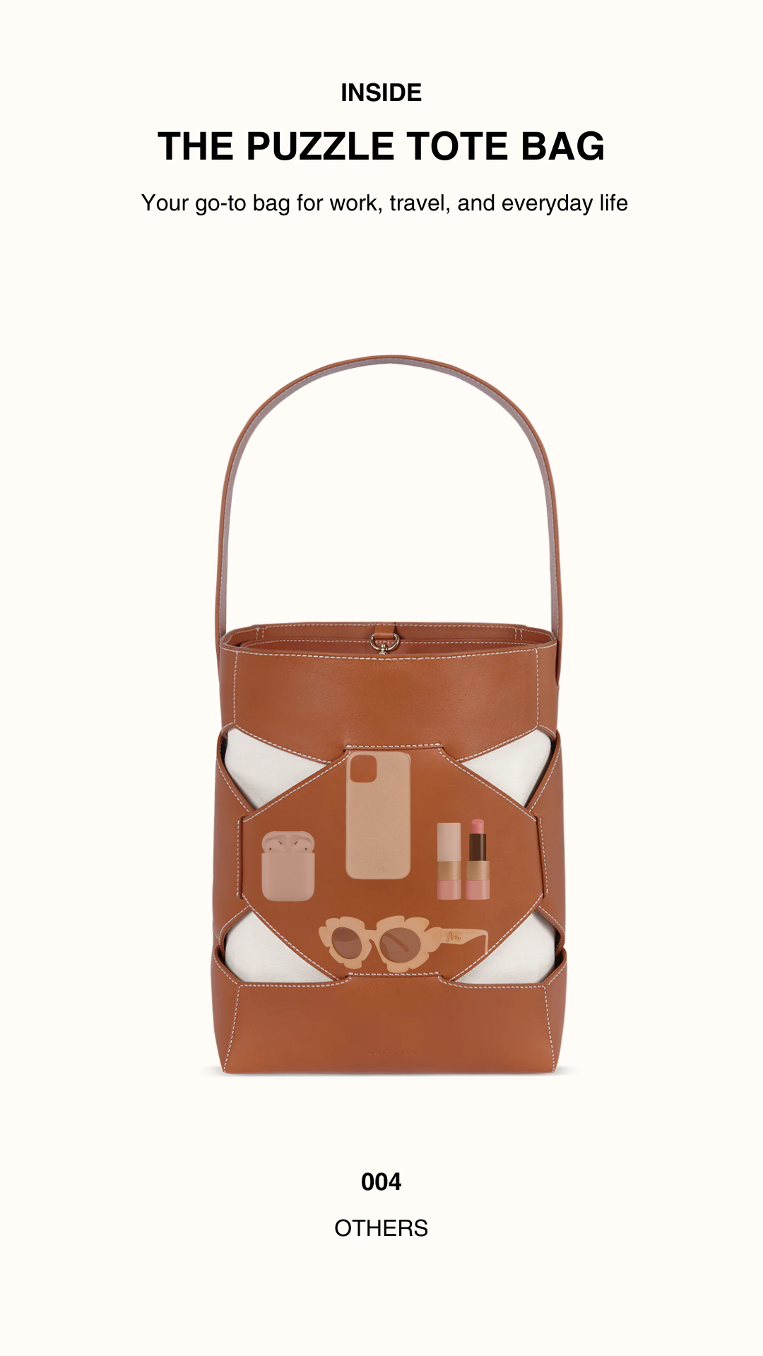 PUZZLE TOTE | BROWN