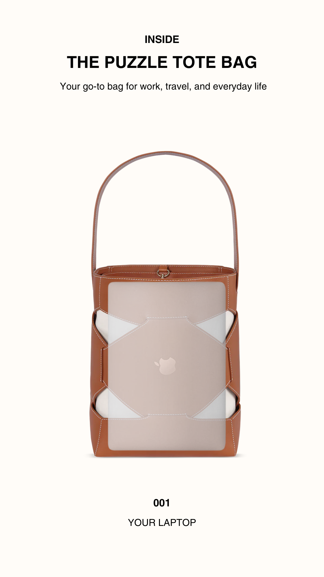 PUZZLE TOTE | BROWN