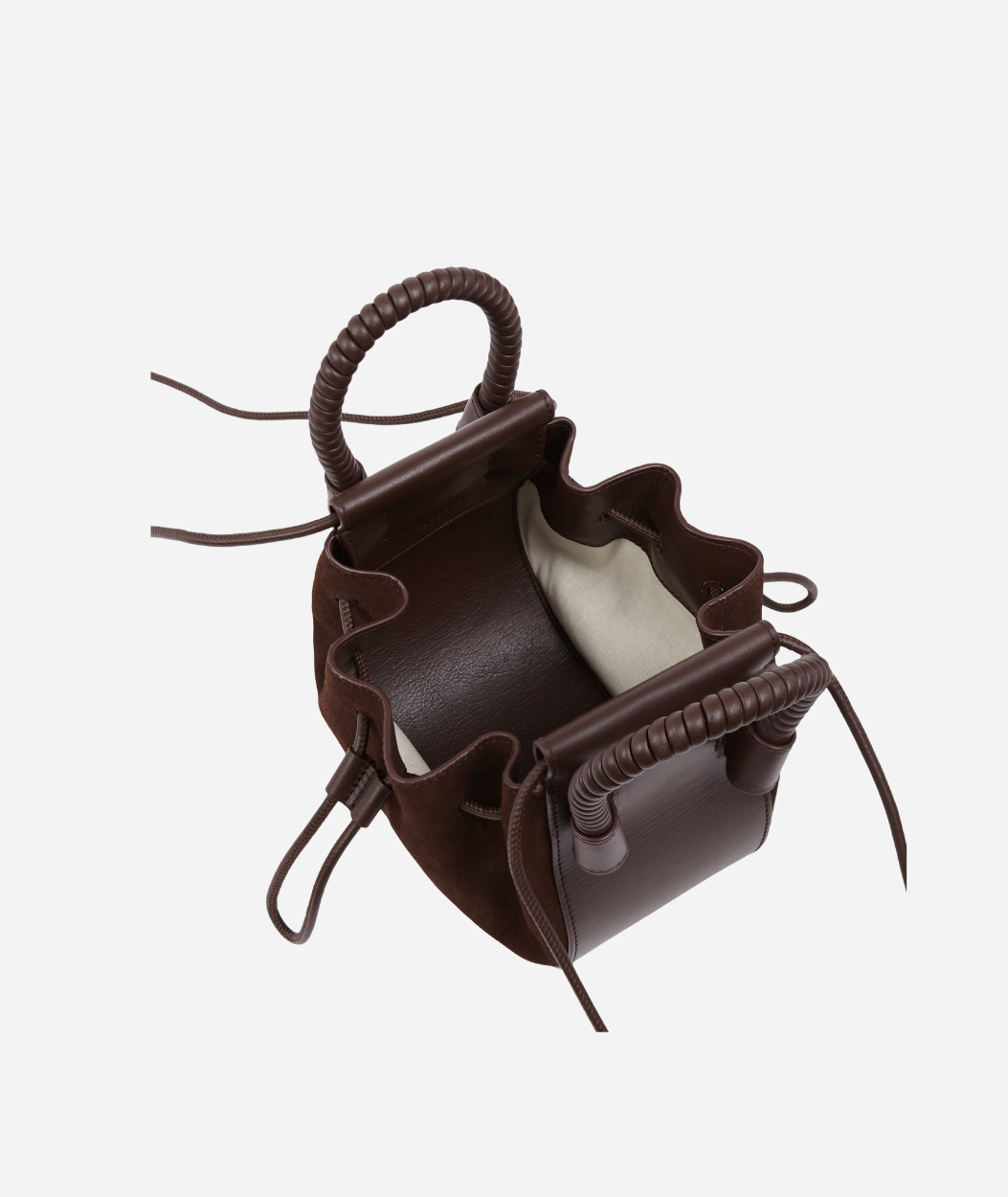 BUBBLE BAG | DARK CHOCOLATE SUEDE