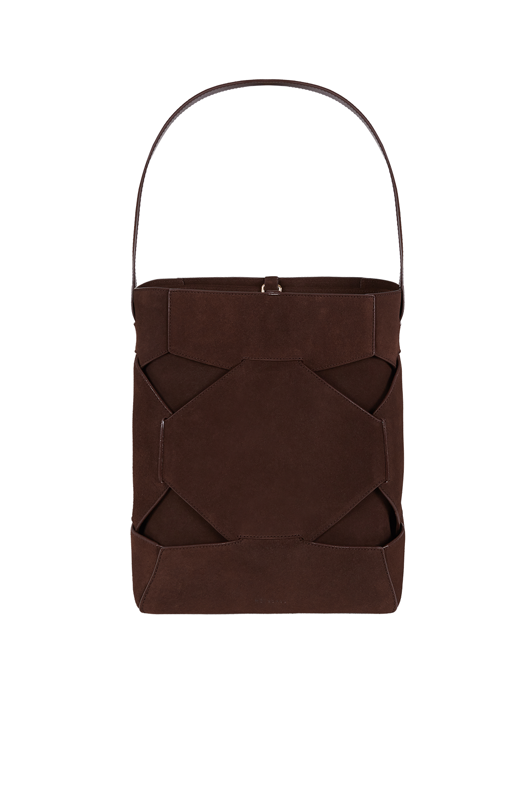 PUZZLE TOTE | DARK CHOCOLATE SUEDE