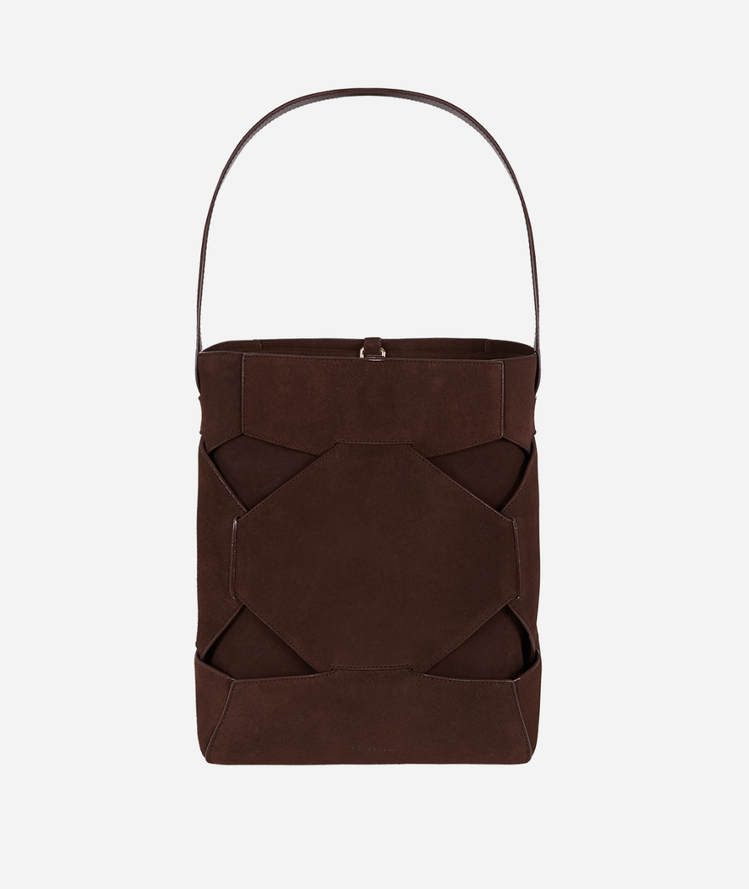 PUZZLE TOTE | DARK CHOCOLATE SUEDE