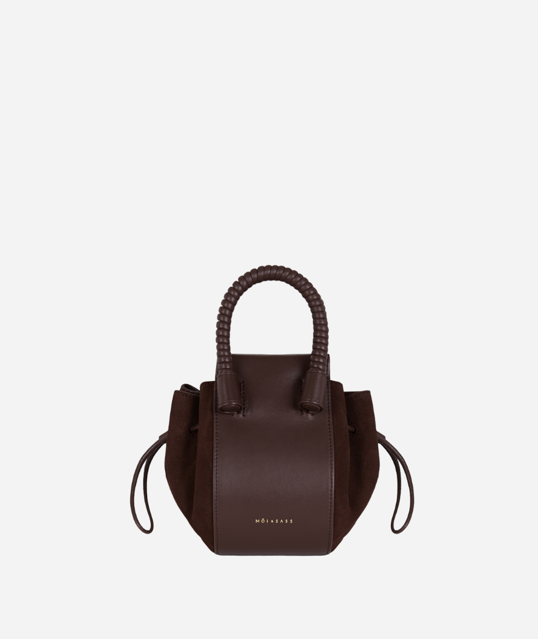 BUBBLE BAG | DARK CHOCOLATE SUEDE