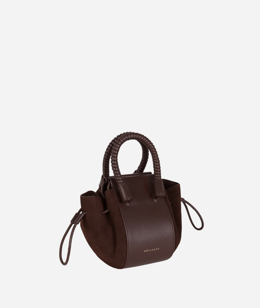 BUBBLE BAG | DARK CHOCOLATE SUEDE
