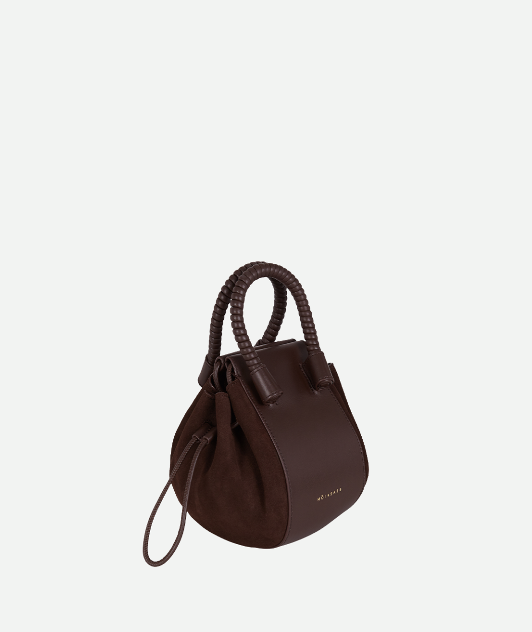 BUBBLE BAG | DARK CHOCOLATE SUEDE