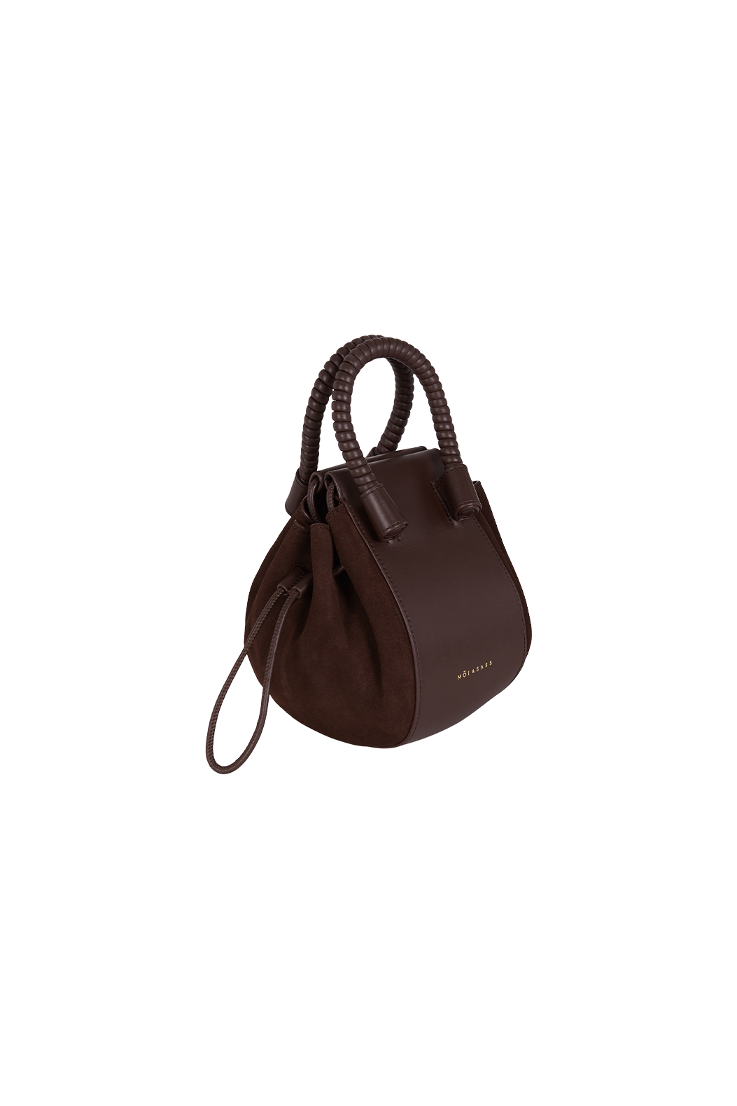 BUBBLE BAG | DARK CHOCOLATE SUEDE