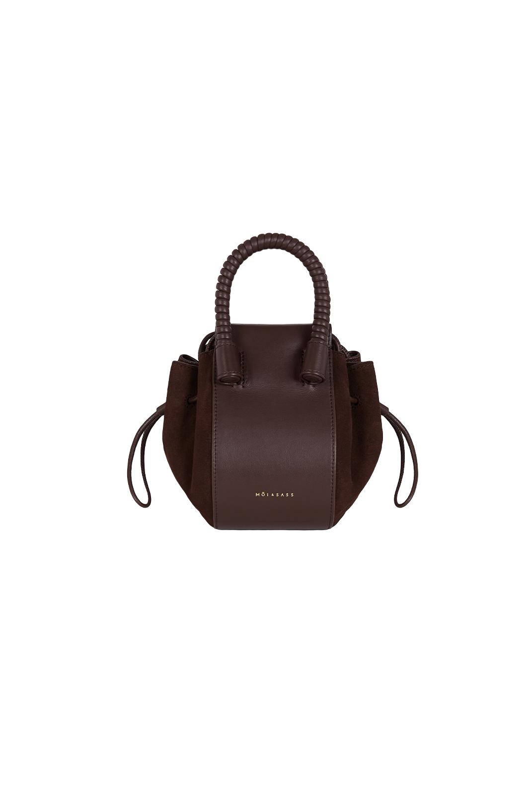 BUBBLE BAG | DARK CHOCOLATE SUEDE