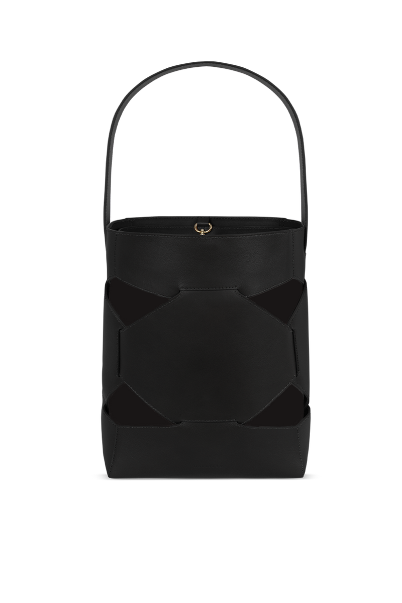 トートバッグ PAIN OR PLEASURE ROSE MINI BAG black PP24SSAC02BK PUZZLE TOTE | BLACK/BLACK
