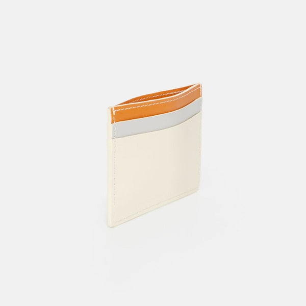 COLOR BLOCK CARDHOLDER | BEIGE & CAMEL